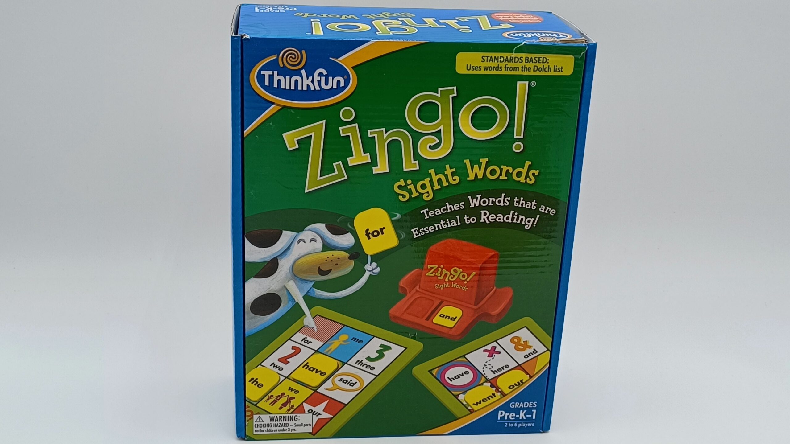 Box for Zingo! Sight Words