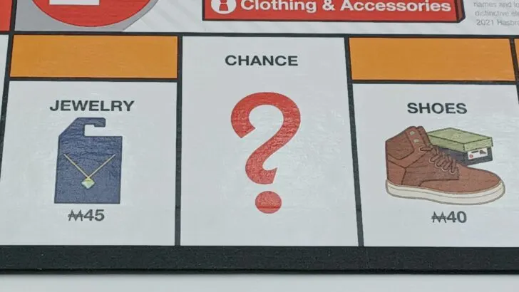 Chance space from Monopoly Target Edition