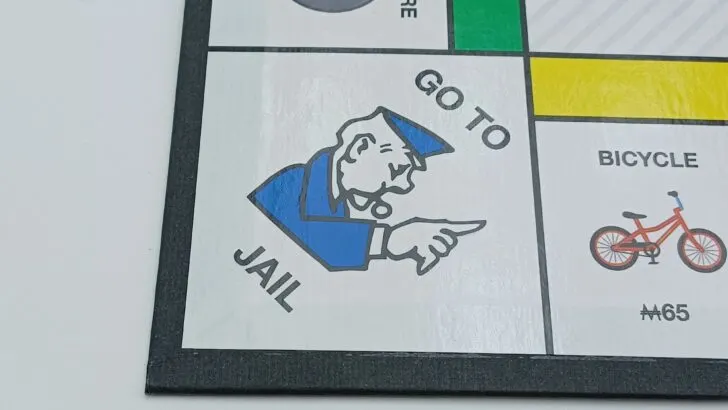 Go to Jail space in Monopoly Target Edition