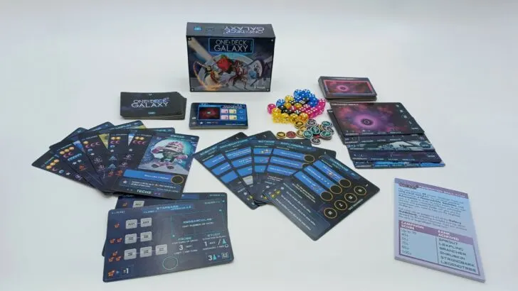 Components for One Deck Galaxy