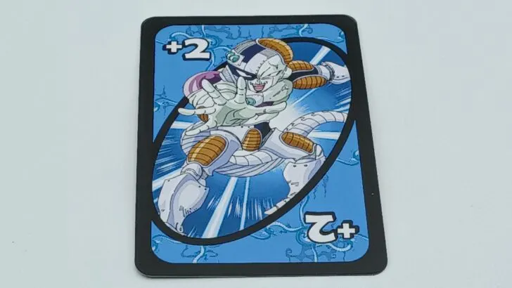 Draw Two card in UNO Dragon Ball Z.