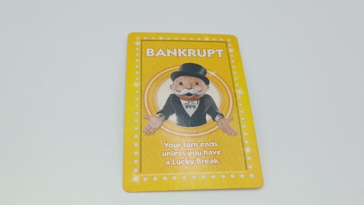 Bankrupt Card in Monopoly Chance
