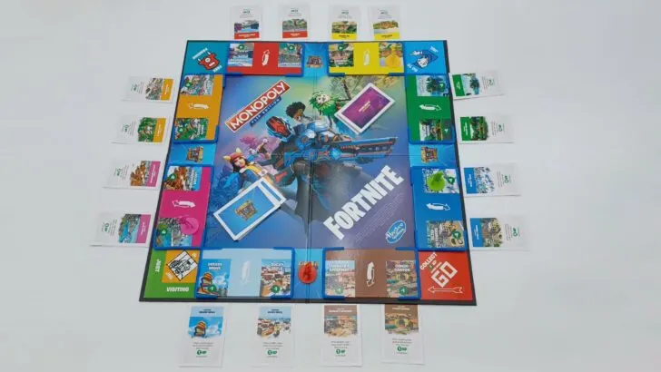 Setup for Monopoly Flip Edition Fortnite