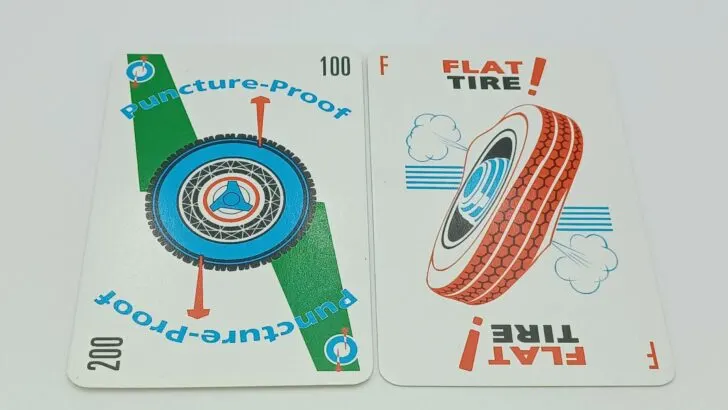 Playing a Puncture Proof Card in Mille Bornes