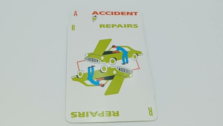 Remedying an Accident card in Mille Bornes