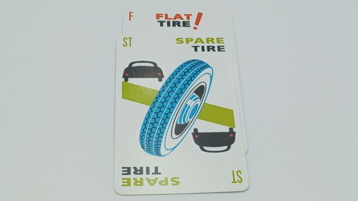 Remedying a Flat Tire in Mille Bornes