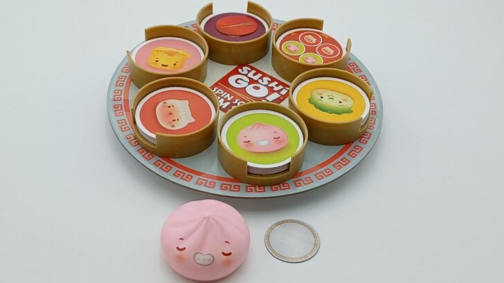 Using the Squishy Bun in Sushi Go Spin Some for Dim Sum