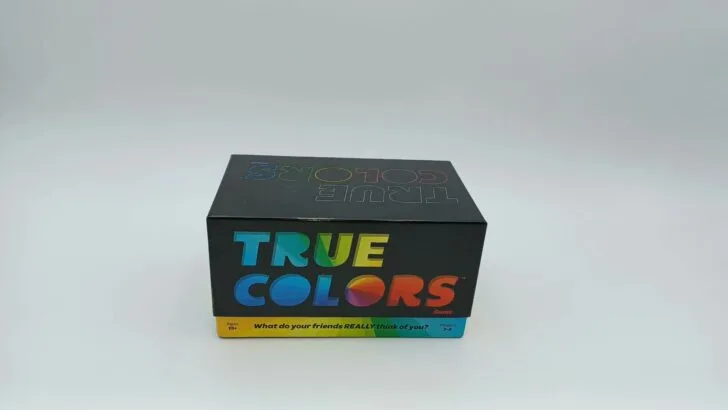 A picture of the multi-colored box for True Colors.