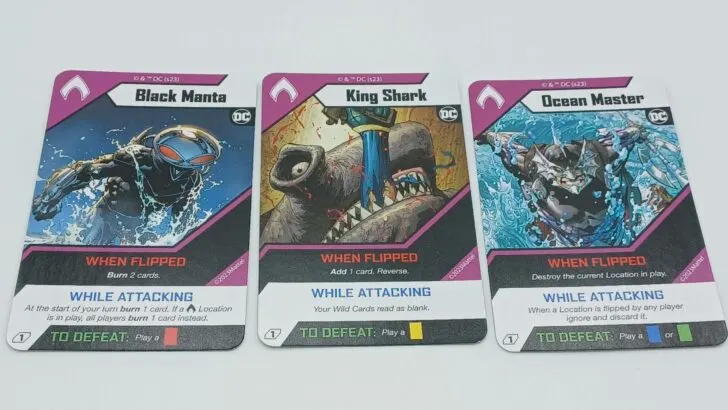 Aquaman Enemy Cards