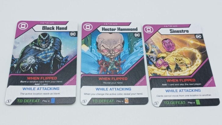 Green Lantern Enemy Cards