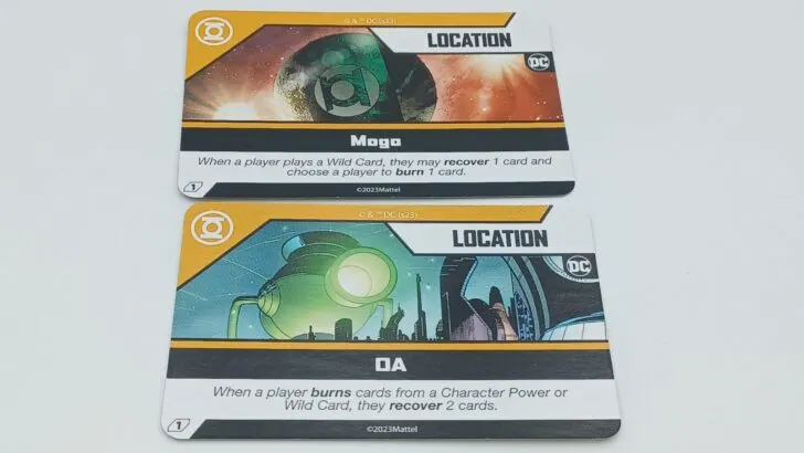 Green Lantern Location Cards