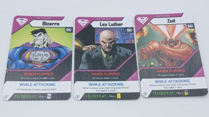 Superman Enemy Cards