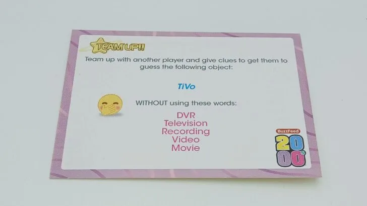 Team Up card where you have to describe TiVo