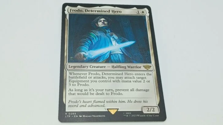 Frodo, Determined Hero Legendary Creature - Halfling Warrior card