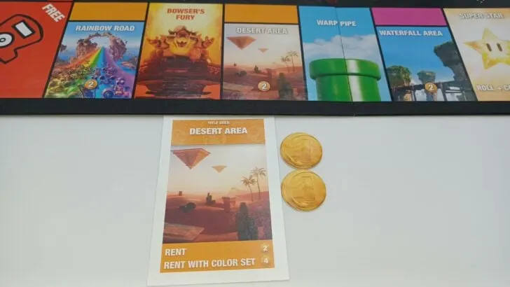 Selling a property in Monopoly The Super Mario Bros Movie