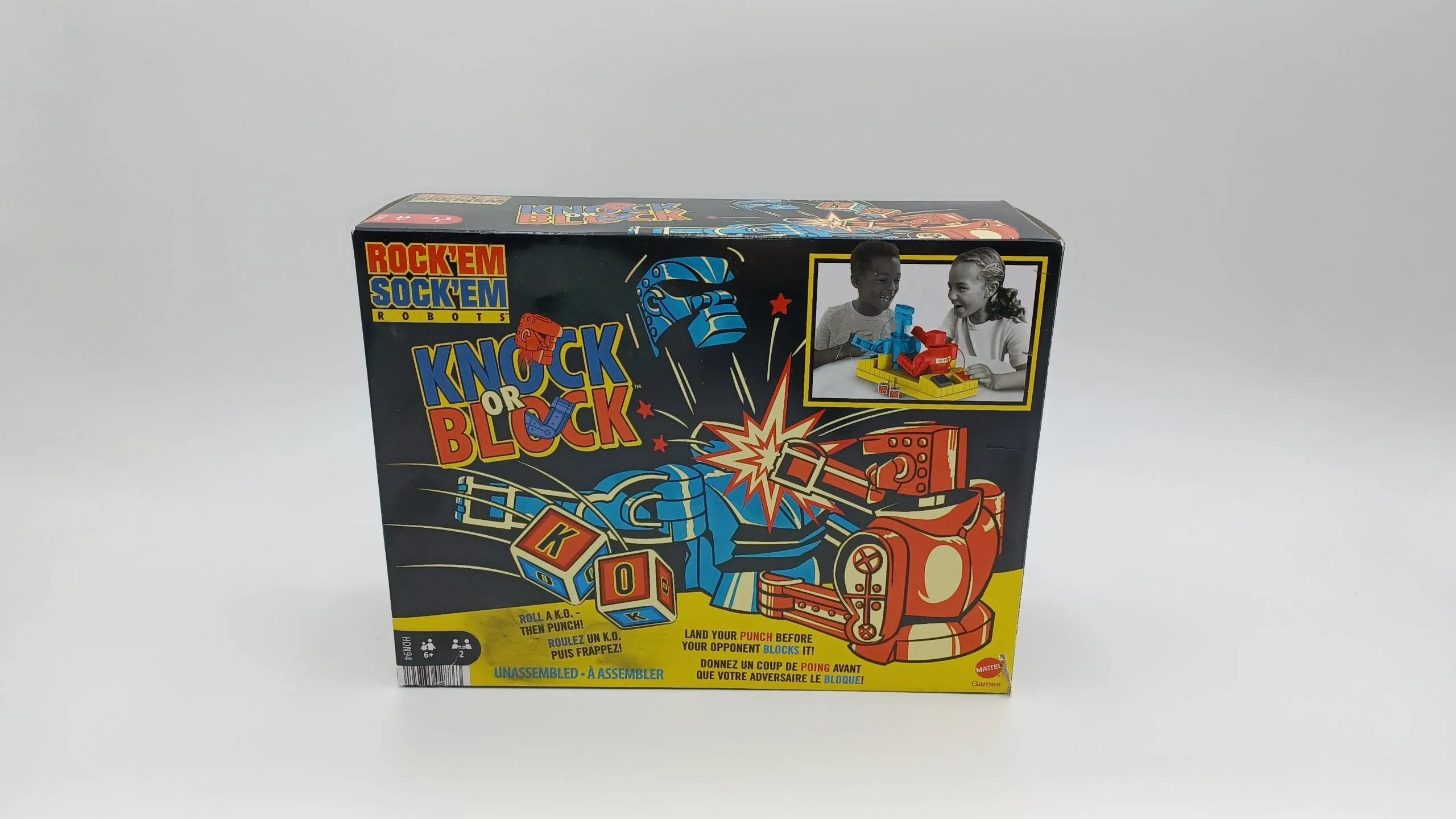 A picture of the box for Rock 'em Sock 'em Robots: Knock or Block.