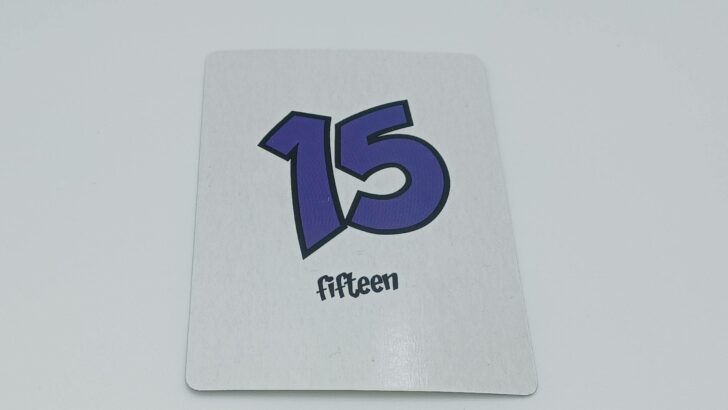 Fifteen number card