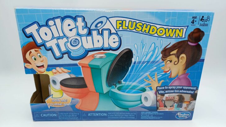 Toilet Trouble Flushdown Board Game: Rules and Instructions