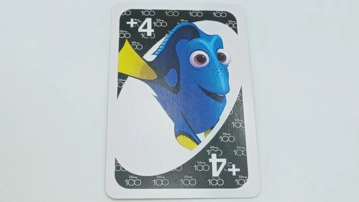 Wild Draw Four card in UNO Disney 100