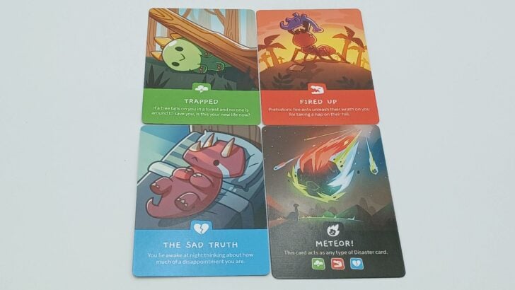 Disaster cards in Happy Little Dinosaurs
