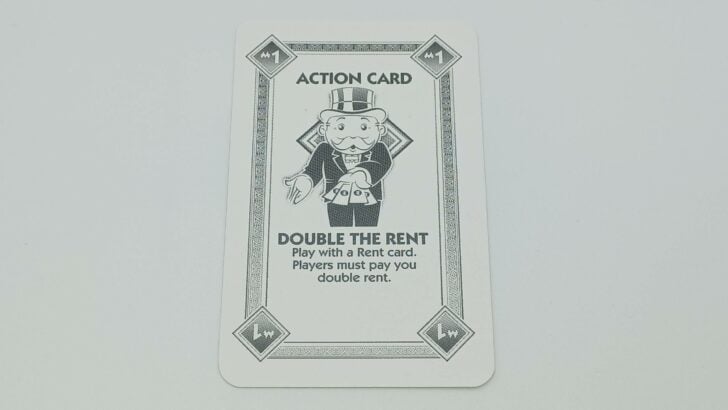 Double the Rent card in Monopoly Deal