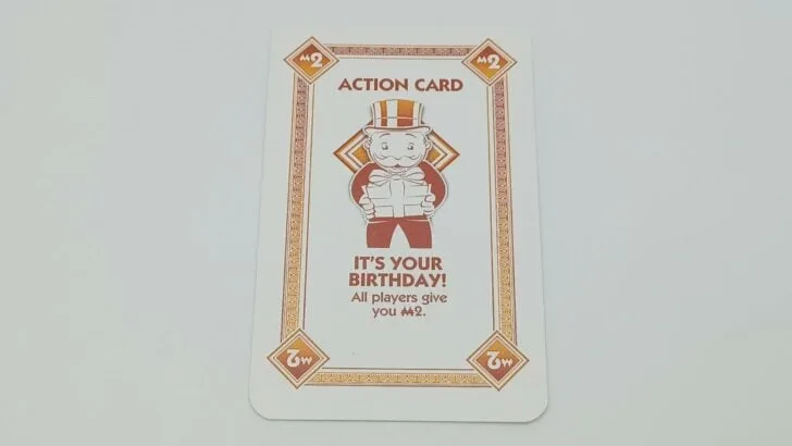 It's Your Birthday card in Monopoly Deal
