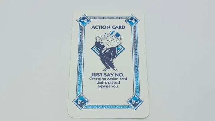 Just Say No card in Monopoly Deal