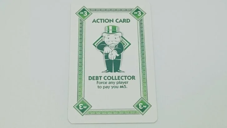 Playing an Action Card in Monopoly Deal