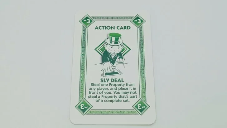Sly Deal card in Monopoly Deal