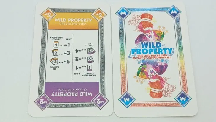 Wild Property card in Monopoly Deal