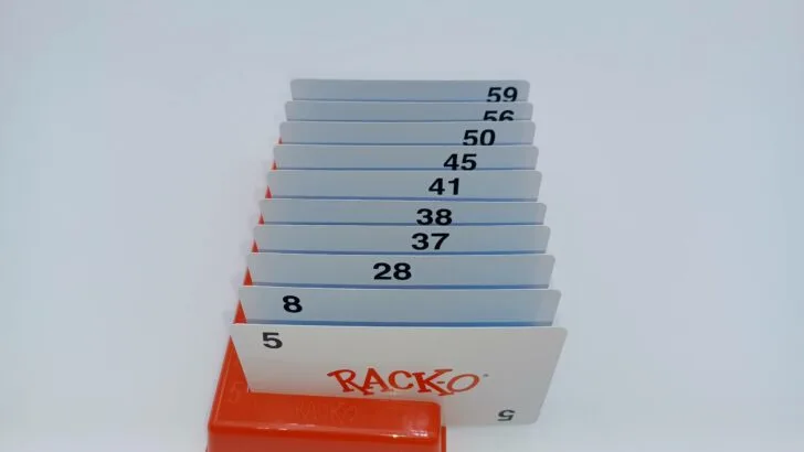 Winning a round of Rack-O
