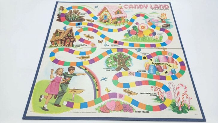 Gameboard for 1978 version of Candy Land