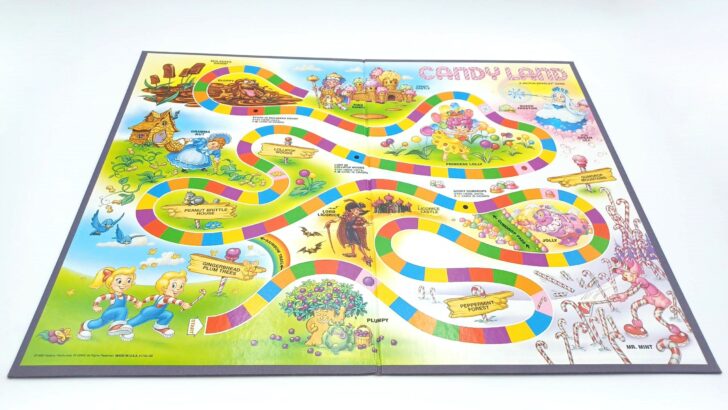 Gameboard for 1998 version of Candy Land