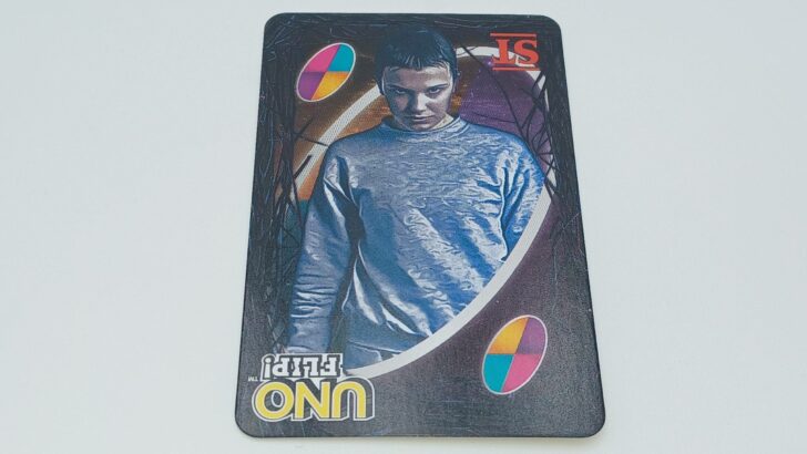 Wild Eleven's Waffle card in UNO Flip! Stranger Things