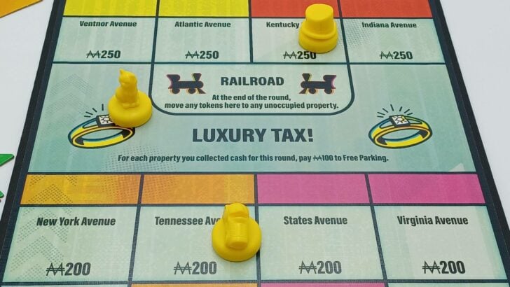 Luxury Tax Space in Monopoly Knockout