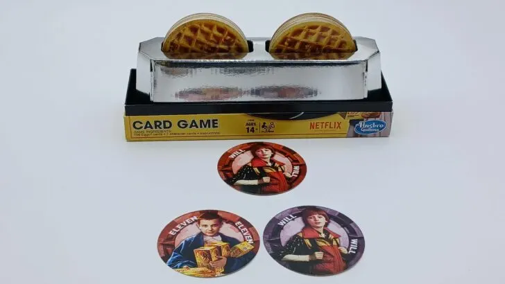 Playing a card in Stranger Things Eggo Card Game