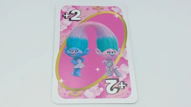 Draw Two card in UNO Trolls Band Together