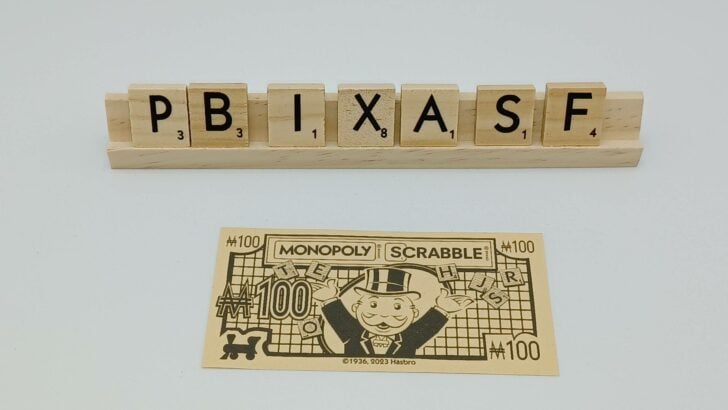 Buying a letter tile in Monopoly Scrabble