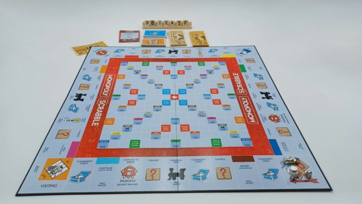 Setup for Monopoly Scrabble