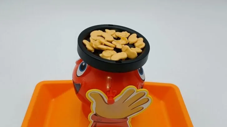 Placing a bean and the pot doesn't tip