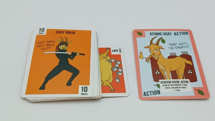 Playing an Atomic Goat card