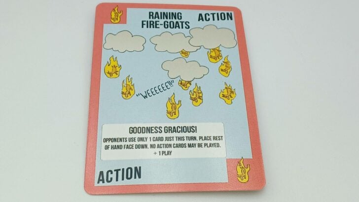 Raining Fire-Goats card from Goat Lords