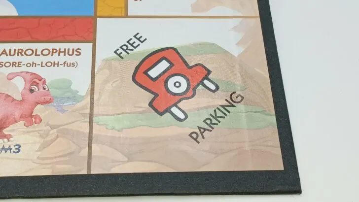 Free Parking space in Monopoly Junior Dinosaur Edition