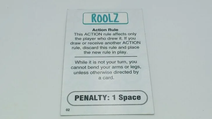 Action Roolz card