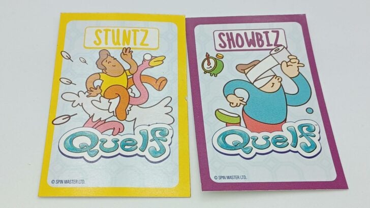 Showbiz and Stuntz cards in Quelf