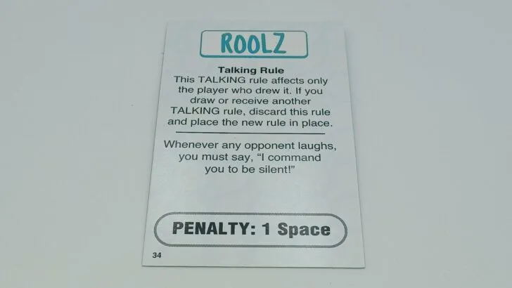 Talking Roolz card