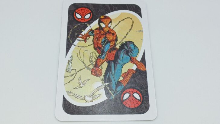 Wild Web Swing card in UNO Amazing Spider-Man