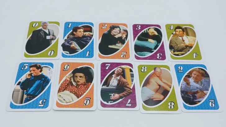 Number cards in UNO Seinfeld