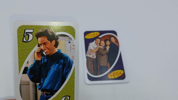 Using the Wild Seinfeld Episode card to prevent an UNO