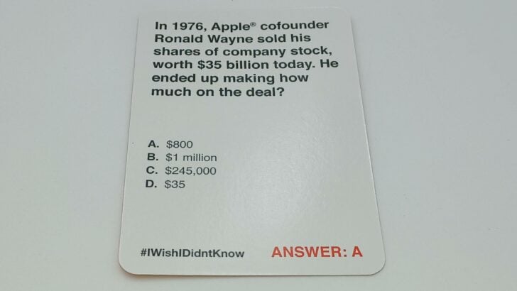 Question card